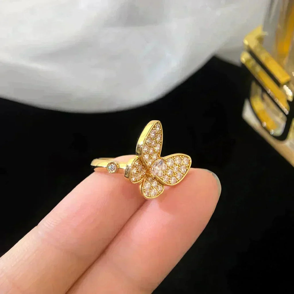 VCA BUTTERFLY DIAMOND RING