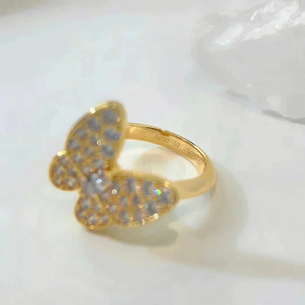 VCA BUTTERFLY DIAMOND RING