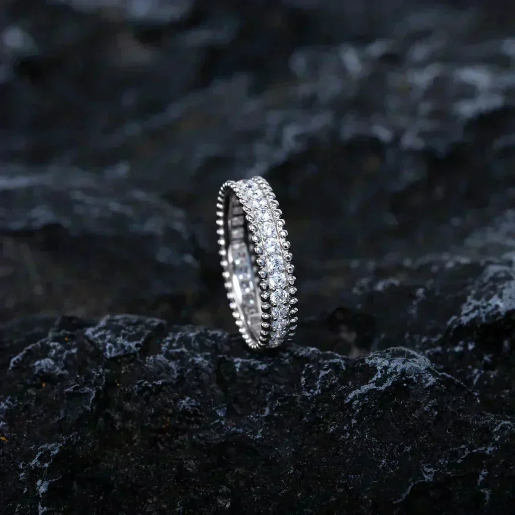 VCA PERLEE DIAMOND SILVER RING