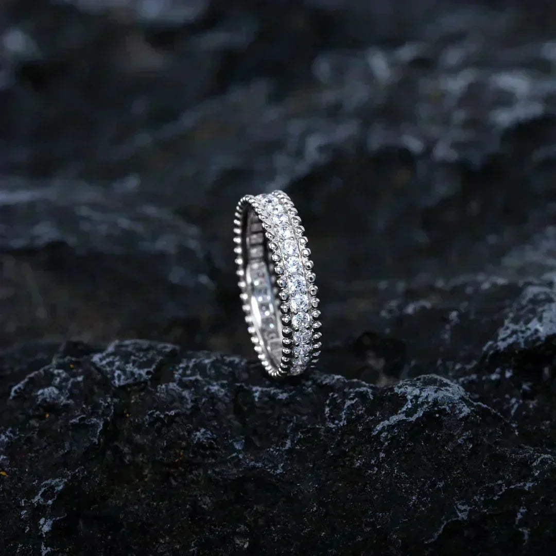 VCA PERLEE DIAMOND SILVER RING