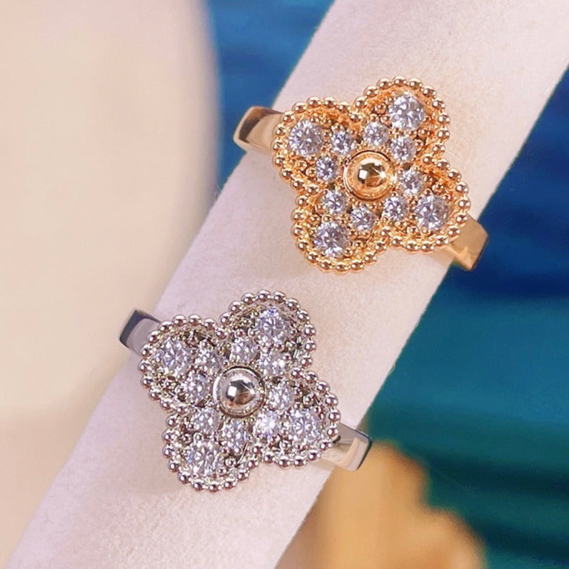 VCA CLOVER DIAMOND RING