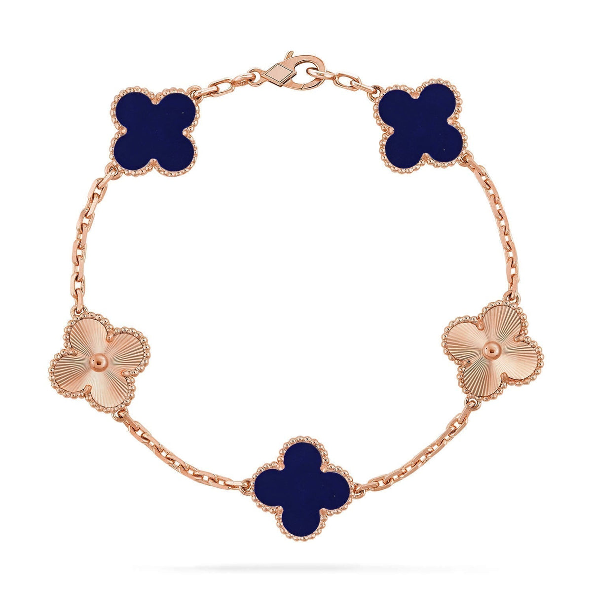 VCA CLOVER 5 MOTIF LAPIS LAZULI BRACELET COLLECTION