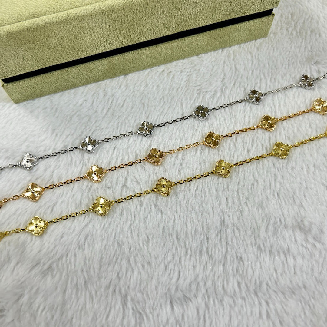 VCA CLOVER 6 MOTIF DIAMOND BRACELET