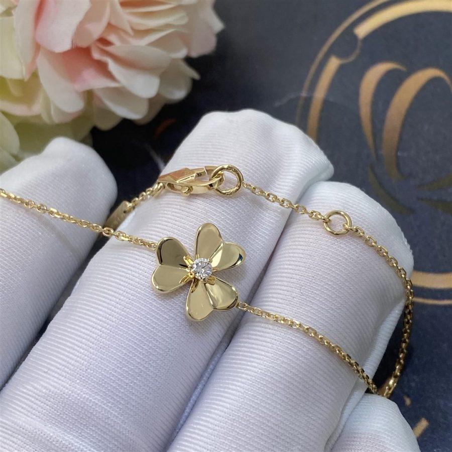 VCA FRIVOLE GOLD FLOWER BRACELET