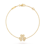 VCA FRIVOLE GOLD FLOWER DIAMOND BRACELET