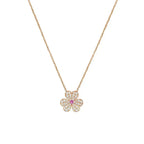 VCA FRIVOLE ROSE GOLD FLOWER DIAMOND NECKLACE