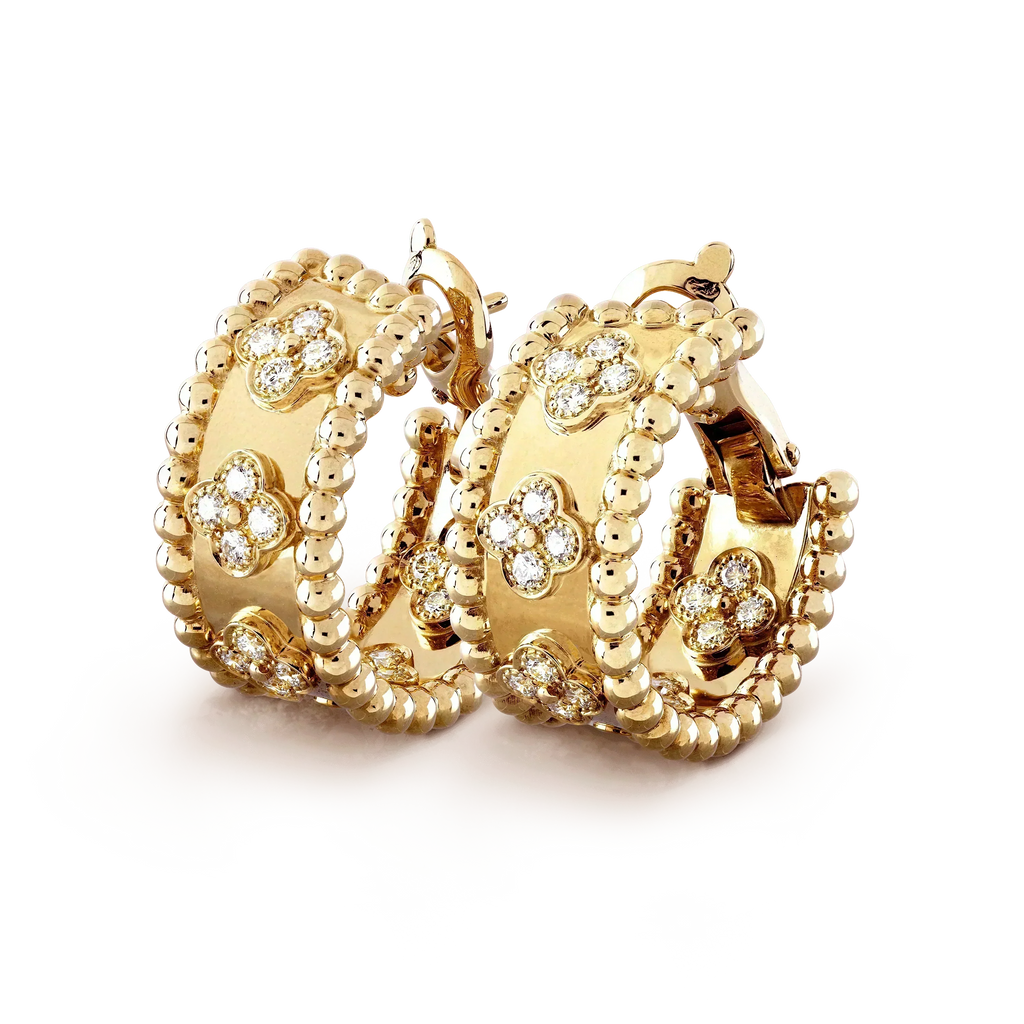 VCA PERLEE DIAMOND EARRINGS