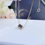 VCA CLOVER ONYX SINGLE FLOWER BRACELET