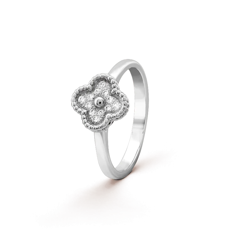 VCA CLOVER DIAMOND RING