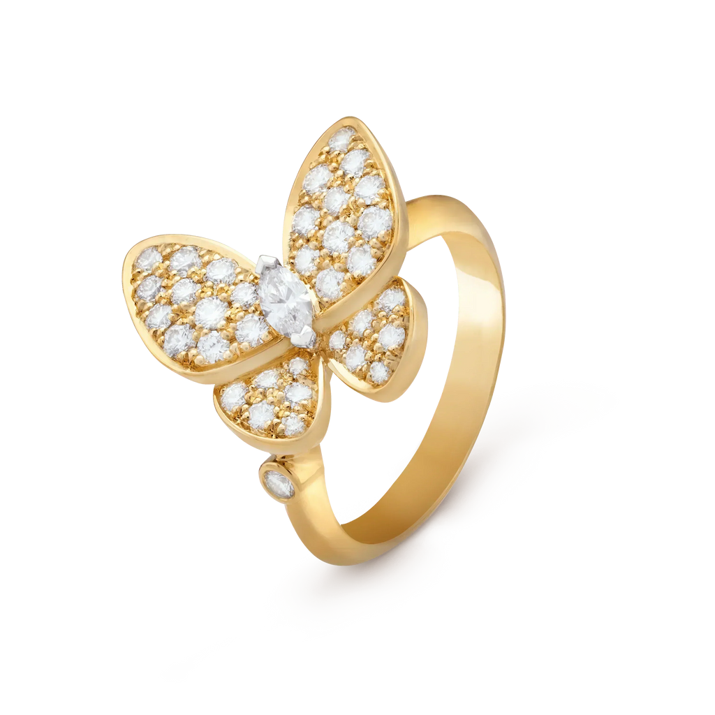 VCA BUTTERFLY DIAMOND RING